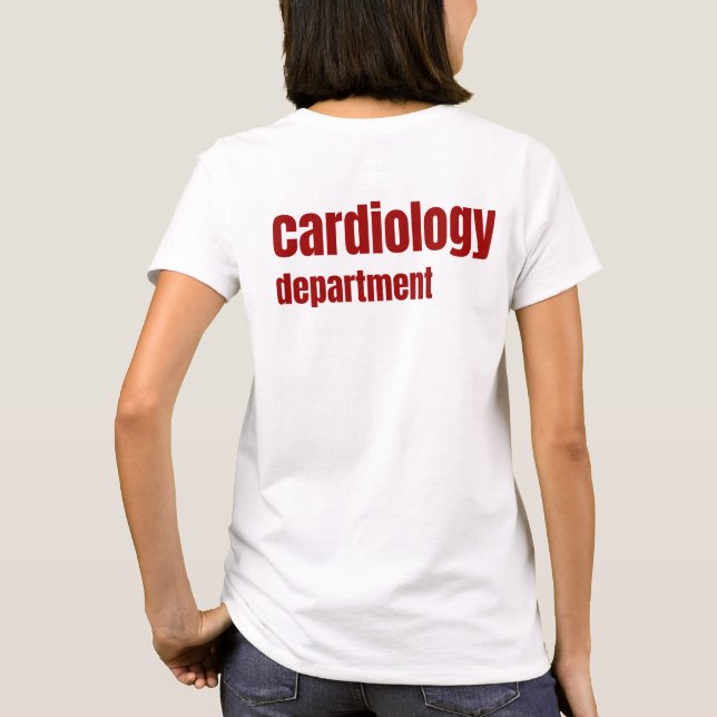 Camiseta Departamento de Cardiologia Enfermeira Cardiologis (Verso)