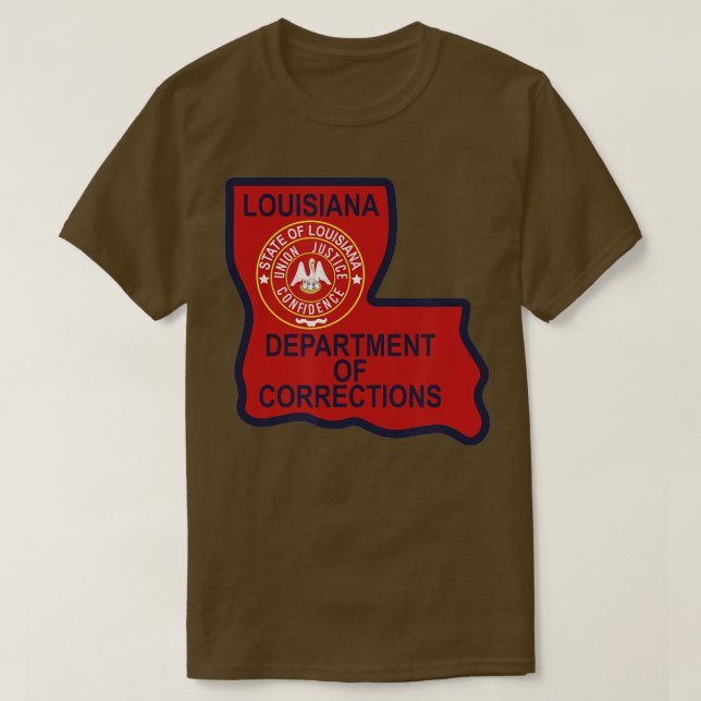 Camiseta Departamento de Correções da Louisiana (Frente do Design)
