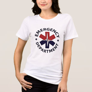 Camiseta Departamento de Emergência - Emblema Circular Mini