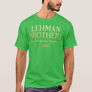Camiseta Departamento de Gestão de Riscos do Lehman Brother