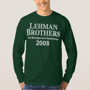 Camiseta Departamento de Gestão de Riscos do Lehman Brother