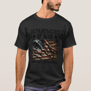 Camiseta Departamento de Guerra Bandeira de Camuflagem EUA