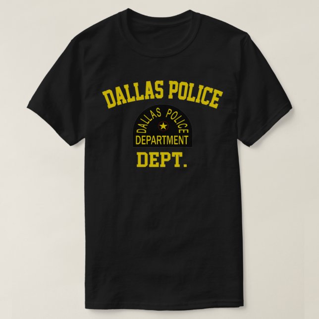 Camiseta Departamento de Polícia de Dallas (Frente do Design)