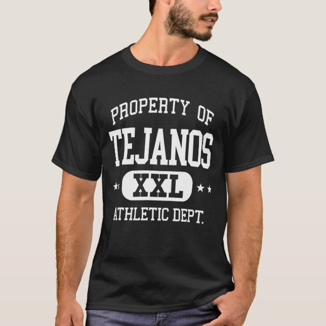 Camiseta Departamento de Propriedade Atlética de Tejanos Re (Frente)