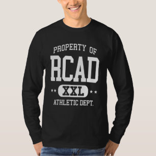 Camiseta Departamento de Propriedade Atlética Retro RCAD