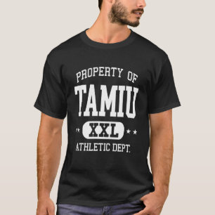 Camiseta Departamento de Propriedade Atlética Retro TAMIU