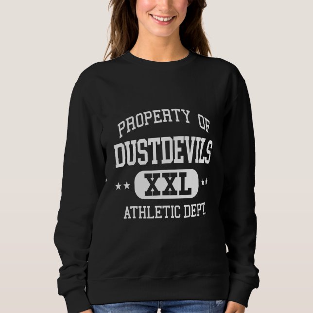 Camiseta Departamento de Propriedade Retro-Atlética Dustdev (Frente)