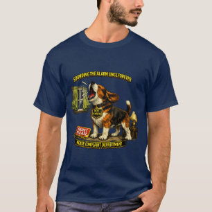Camiseta Departamento de Reclamações de Ruído Beagle Cão En