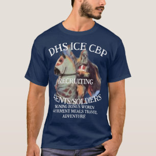 Camiseta Departamento de Recrutamento da Homeland DHS ICE C