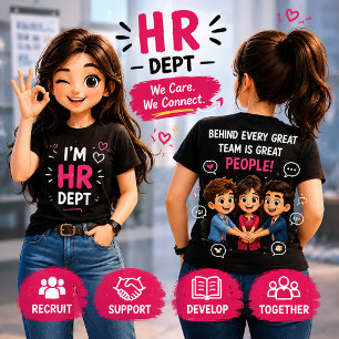 Camiseta Departamento de RH Presente para a Equipe de Rec
