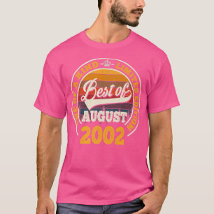 Camiseta Depoimento De Aniversário De 20 De Agosto De 2002 