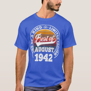 Camiseta Depoimento De Aniversário Do 80 De Agosto De 1942 
