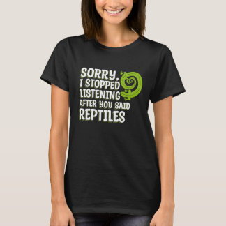 Camiseta Depois De Dizer Que Os Répteis Eram Pés-Pés-Propri