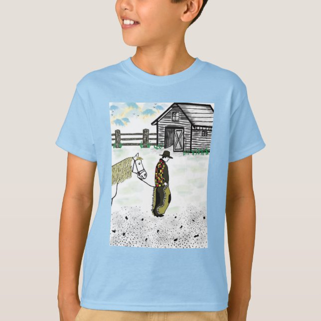 Camiseta Depois de uma corrida de cavalos (Frente)