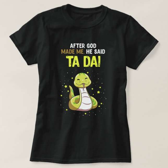 Camiseta Depois dos deuses me tornam réptil (Frente do Design)
