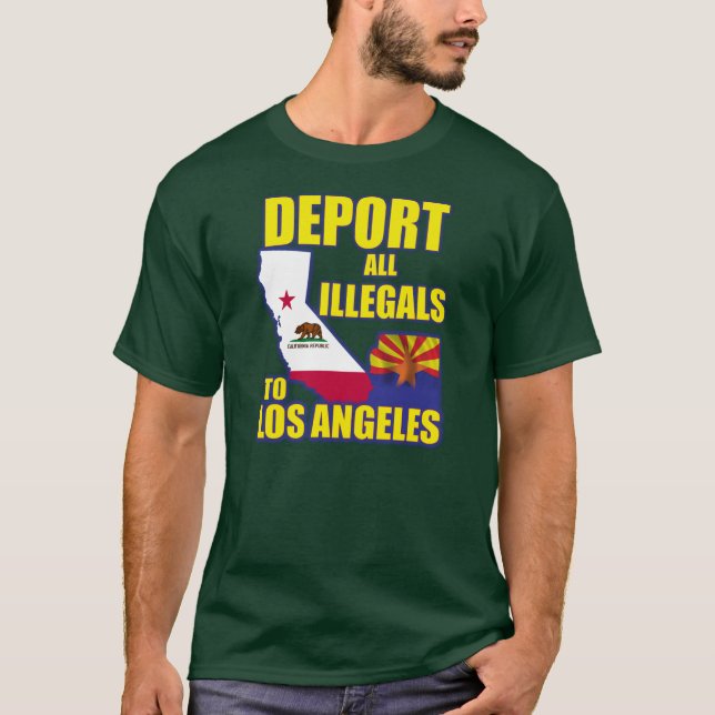 Camiseta Deport todos os Illegals a Los Angeles (Frente)