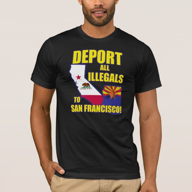 Camiseta Deport todos os Illegals a San Francisco (Frente)