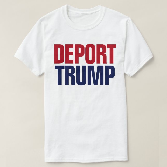Camiseta Deport Trump - Anti-Presidente Trump (Frente do Design)
