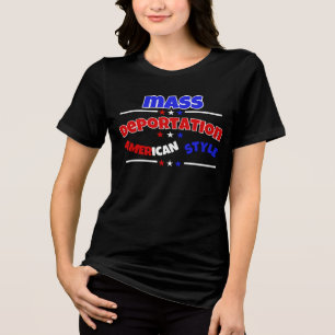 CAMISETA DEPORTAÇÃO EM MASSA: ESTILO AMERICANO