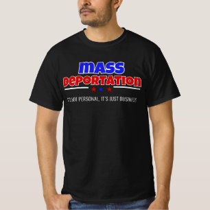 CAMISETA DEPORTAÇÃO EM MASSA: NÃO É PESSOAL