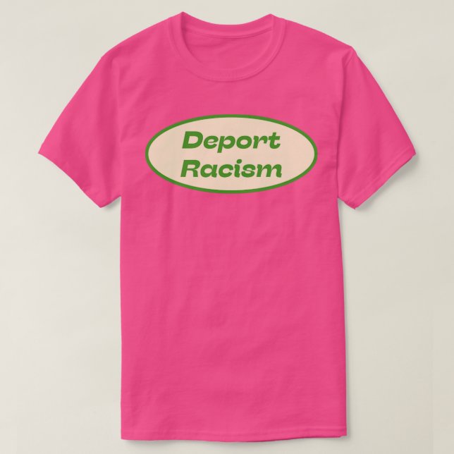 Camiseta Deportar Racismo (Frente do Design)