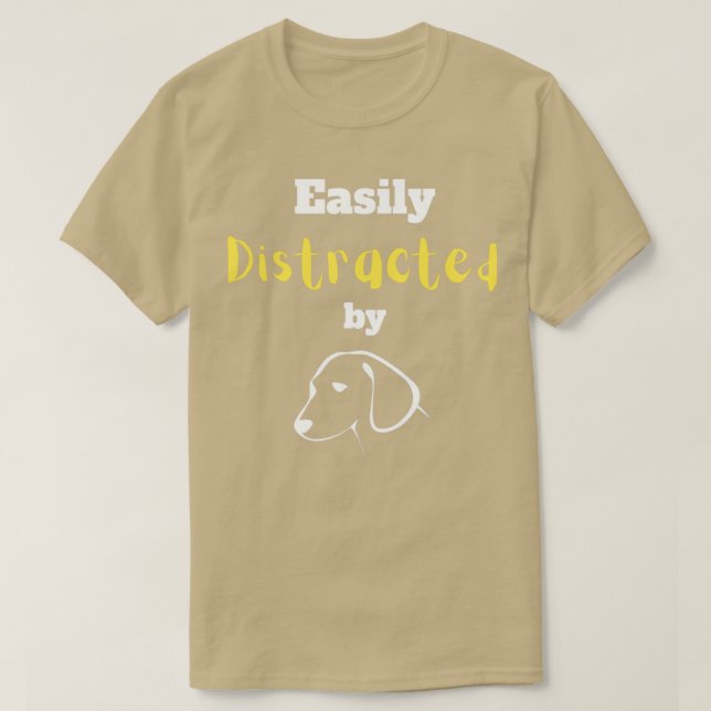 Camiseta Depositado facilmente por cães3 (Frente do Design)