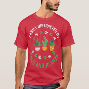Camiseta Depositado facilmente por Cães e Plantas Puppy Dog