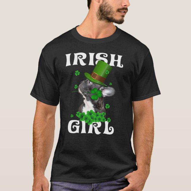 Camiseta Deprenda de francês Saint Patrick para os francese (Frente)
