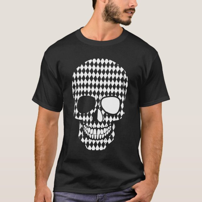 Camiseta Depressão da Perturbação Mental Suporte a Crânio B (Frente)