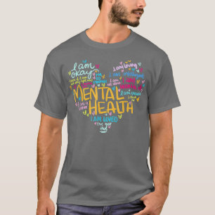 Camiseta Depressão de Sensibilização para a Saúde Mental Co
