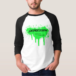 Camiseta Depressão é assim que se parece F Depressão