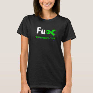 Camiseta Depressão Infantil Consciência Depressão Juvenil