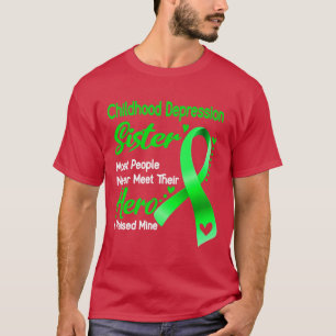 Camiseta Depressão infantil Irmã A maioria das Pessoas nunc