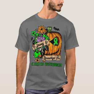 Camiseta Depressão Infantil Sensibilização Retro halloween