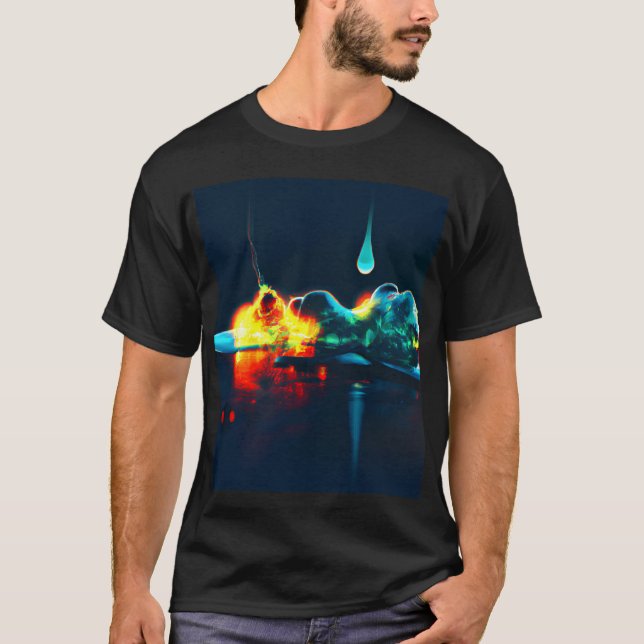 Camiseta Depressão Líquida Brilhante (Frente)