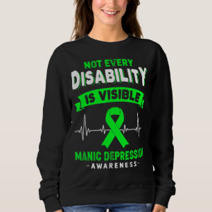 Camiseta Depressão Maníaca Sensibilização Nem Toda Deficiên
