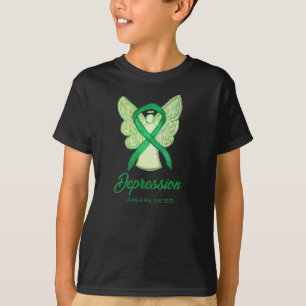 Camiseta Depressão Sensibilização Frisa Arte Anjo