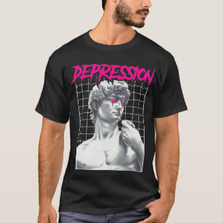 Camiseta Depression Greek Statue Grunge Aesthetic Emo Vapor
