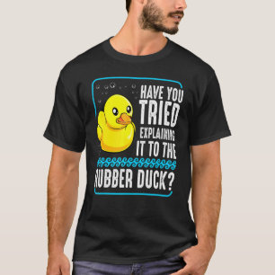 Camiseta Depuração de Pato de Borracha Web Coder Programado