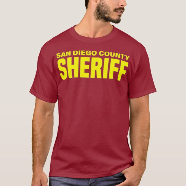 Camiseta Deputados do Xerife do Condado de San Diego na Cal (Frente)