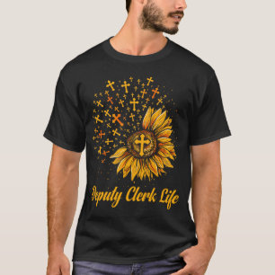 Camiseta Deputy Clerk Life Sunflower