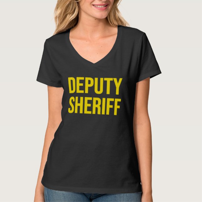 CAMISETA DEPUTY SHERIFF POLICE LAW ENFORCEMENT UNIFORM FRON (Frente)