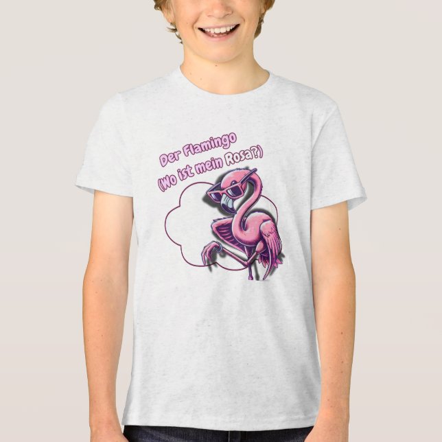 Camiseta Der Flamingo (Wo ist mein Rosa?) (Frente)