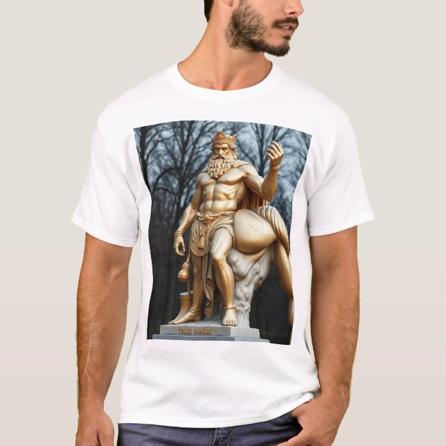 Camiseta Der größte Held aller Zeiten – Herkules in Gold (Frente)