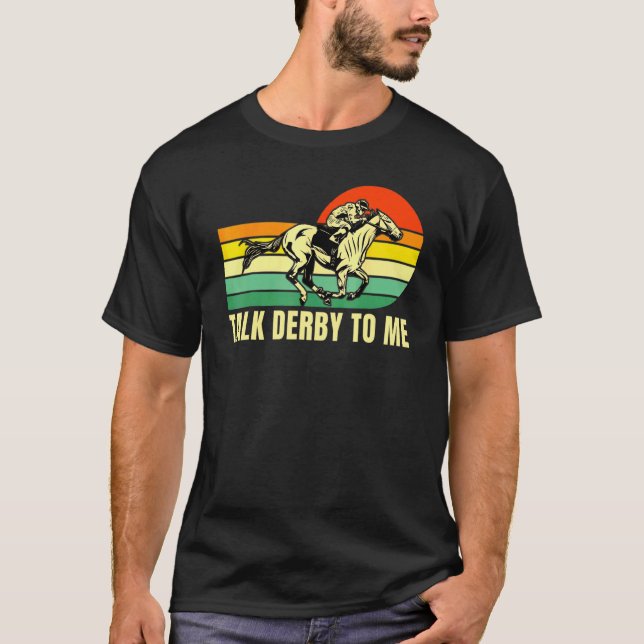 Camiseta Derby  Corrida de Cavalos Retro Kentucky Fale Comi (Frente)