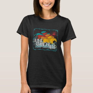 Camiseta Derby de corridas de cavalos e eles estão fora do