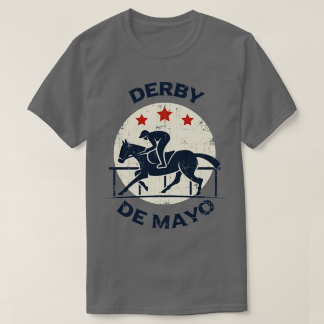 Camiseta Derby de Mayo Horse Racing Kentucky KY (Frente do Design)