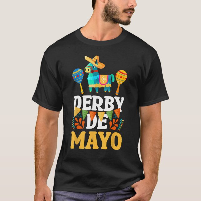 Camiseta Derby De Mayo Mexican Cinco De Mayo Pinata Maracas (Frente)