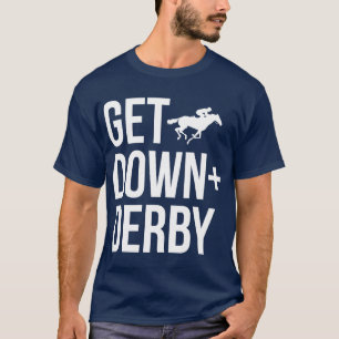 Camiseta Derby Time Horse Racing Men Mulheres Perfeitas Des