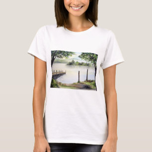 Camiseta Dergo Water Keswick England Watercolor Painting